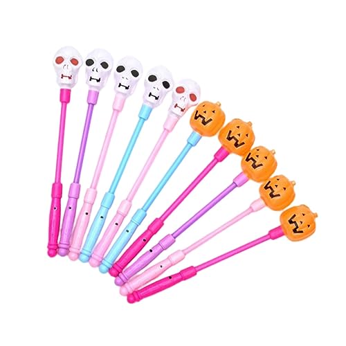 minkissy 10 Stück Teiliges Halloween LED Leuchtstab Leuchtende Kürbis und Skelett Handschüttelstäbe Bunte Farben Party Zubehör für Halloween Fest Cosplay Bar und Kinderfeier minkissy 10 Stück Teiliges Halloween LED Leuchtstab Leuchtende Kürbis und Skelett Handschüttelstäbe Bunte Farben Party Zubehör für Halloween Fest Cosplay Bar und Kinderfeier von minkissy