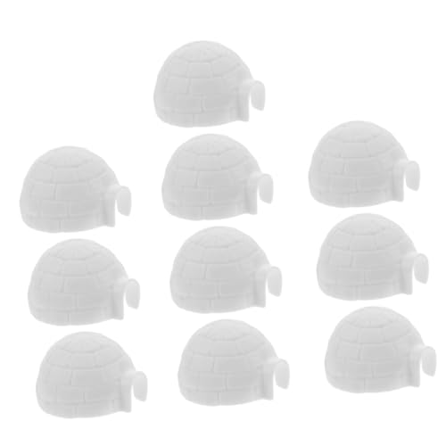 minkissy 10 Stück Teiliges Mini Iglu Figuren für Niedliche Igloo Deko für Schlafzimmer Wohnzimmer und Bastelprojekte als Fotorequisit und minkissy 10 Stück Teiliges Mini Iglu Figuren für Niedliche Igloo Deko für Schlafzimmer Wohnzimmer und Bastelprojekte als Fotorequisit und von minkissy