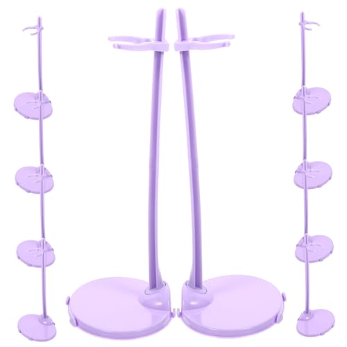 minkissy 10 Stück Teiliges Puppenständer Stabile Runde Basis Langlebige Halterung für Kleine Puppen und Figuren Display Gestell für Tisch und Vitrinenaufbewahrung Sicheres Halten ohne von minkissy