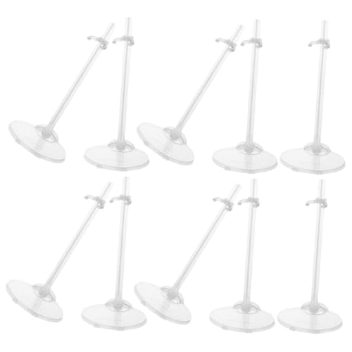 minkissy 10 Stück Teiliges Puppenständer aus Robustem Kunststoff Wiederverwendbar Stabiler Doll Display Halter für Puppen Actionfiguren und Modellspielzeug für Regal und Tischpräsentation von minkissy