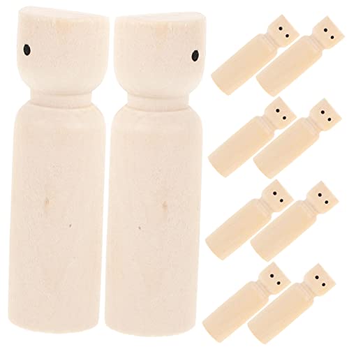 minkissy 10 Stück Teiliges Unvollendete Holz Peg Dolls zum Bemalen DIY Holzfiguren für Kreative Projekte für Bastelarbeiten mit Glatter Oberfläche und Sicherem Material minkissy 10 Stück Teiliges Unvollendete Holz Peg Dolls zum Bemalen DIY Holzfiguren für Kreative Projekte für Bastelarbeiten mit Glatter Oberfläche und Sicherem Material von minkissy
