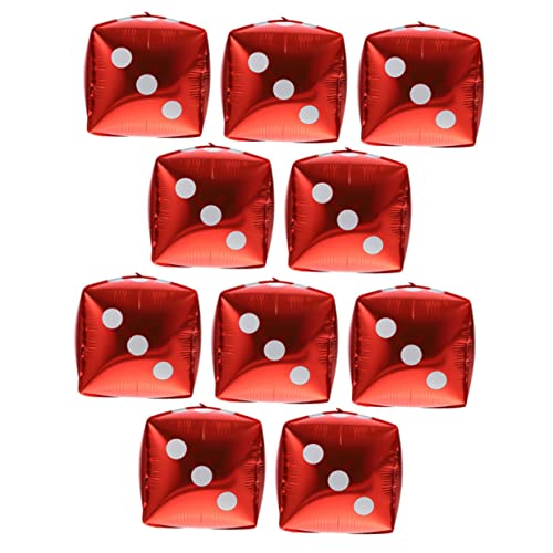 minkissy 10 Stück Teiliges Würfel Aluminiumfolie Ballon Rote Große Party Dekoration Langlebig und Vielseitig für Themen Spieleabende Geburtstagsfeiern und Festliche Anlässe minkissy 10 Stück Teiliges Würfel Aluminiumfolie Ballon Rote Große Party Dekoration Langlebig und Vielseitig für Themen Spieleabende Geburtstagsfeiern und Festliche Anlässe von minkissy