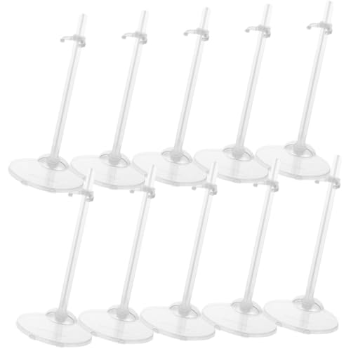 minkissy 10 Stück Transparente Puppenständer aus Kunststoff mit Breiter Basis Sichere Halterung Glatte Oberfläche für Puppen Figuren und Modell Dekoration im Kinderzimmer Regal oder minkissy 10 Stück Transparente Puppenständer aus Kunststoff mit Breiter Basis Sichere Halterung Glatte Oberfläche für Puppen Figuren und Modell Dekoration im Kinderzimmer Regal oder von minkissy
