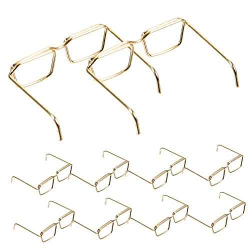 minkissy 10 Teiliges Puppen Brillenrahmen aus Metall Dekorative Brille ohne Gläser für Puppen Goldene Runde Brille Outfits für und Kreative Bastelprojekte minkissy 10 Teiliges Puppen Brillenrahmen aus Metall Dekorative Brille ohne Gläser für Puppen Goldene Runde Brille Outfits für und Kreative Bastelprojekte von minkissy
