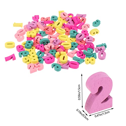 minkissy 100 Stück DIY Holzplättchen Bunt Nachhaltige Holzstücke zum Basteln Handgefertigte Holzornamente für Schmuck und Dekoration Glatte Oberfläche Vielseitiges Bastelmaterial von minkissy