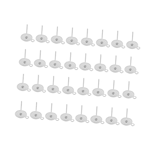 minkissy 100 Stück Flachkopf-Ohrnadel Ohrringrücken Ohrhaken Schmuckzubehör Ohrringe posten leere Basis Ohrringe Zubehör Material Stecknadel mit Schlaufe Ohrstecker mit Öse Silber minkissy 100 Stück Flachkopf-Ohrnadel Ohrringrücken Ohrhaken Schmuckzubehör Ohrringe posten leere Basis Ohrringe Zubehör Material Stecknadel mit Schlaufe Ohrstecker mit Öse Silber von minkissy