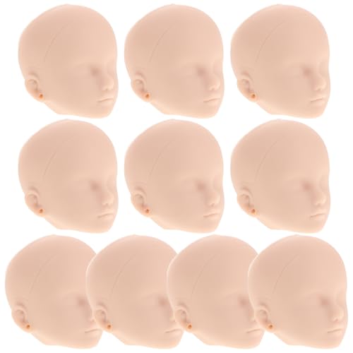 minkissy 10Stücke DIY Puppenköpfe Make Up Zubehör für Anfänger und Profis Leicht zu Reinigen für Puppenliebhaber und Make Up Übungen minkissy 10Stücke DIY Puppenköpfe Make Up Zubehör für Anfänger und Profis Leicht zu Reinigen für Puppenliebhaber und Make Up Übungen von minkissy