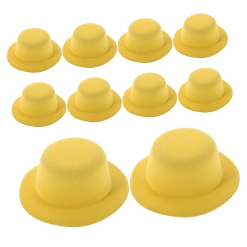 minkissy 10stücke Mini-hüte Zum Basteln Mini-Bowler Puppenhüte Kopfbedeckungen Für Kleine Haustiere DIY-haustierhüte Hüte Als Puppenzubehör Mini Basteln von minkissy