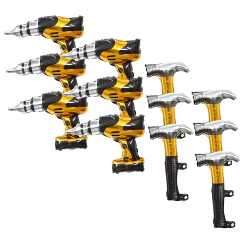 minkissy 12 Stück Aluminium Folienballons Werkzeug Thema Geburtstagsdeko Hammer und Bohrer Design für Jungen Geburtstagsfeiern Kreative Partydekoration minkissy 12 Stück Aluminium Folienballons Werkzeug Thema Geburtstagsdeko Hammer und Bohrer Design für Jungen Geburtstagsfeiern Kreative Partydekoration von minkissy