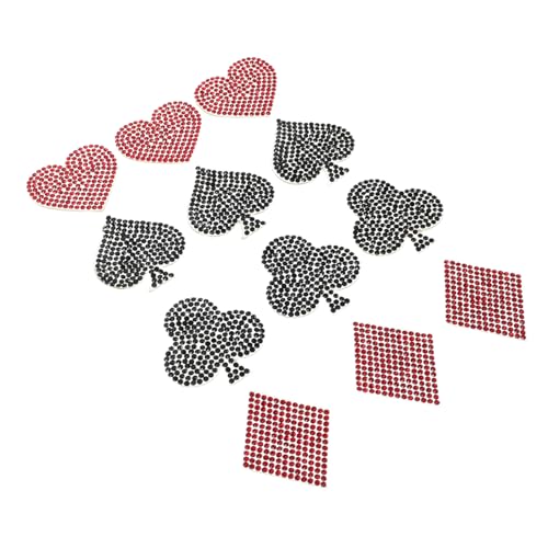 minkissy 12 Stück Aufnäher Mit Strasssteinen Aufbügeln: Aufnäher Aufbügeln Für Kleidung – Wärmeübertragungsapplikationen Für Jeansjacken, Rucksäcke Und Diy-bastelprojekte von minkissy