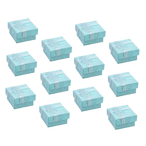 minkissy 12 Stück Boxen Schmuckkästchen mit für die kleine Kisten Schmuckbehälter dekorativ hochzeitsgeschenk große Schmuckschatullen Halskette Boxen Papier Blue minkissy 12 Stück Boxen Schmuckkästchen mit für die kleine Kisten Schmuckbehälter dekorativ hochzeitsgeschenk große Schmuckschatullen Halskette Boxen Papier Blue von minkissy