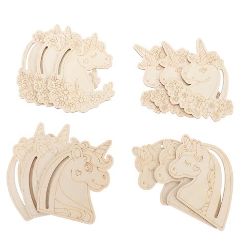 minkissy 12 Stück DIY Einhorn Holz Ausschnitte Unlackierte Holzhandwerksstücke für Dekoration Basteln und Kreative Projekte Geeignet für Erwachsene minkissy 12 Stück DIY Einhorn Holz Ausschnitte Unlackierte Holzhandwerksstücke für Dekoration Basteln und Kreative Projekte Geeignet für Erwachsene von minkissy