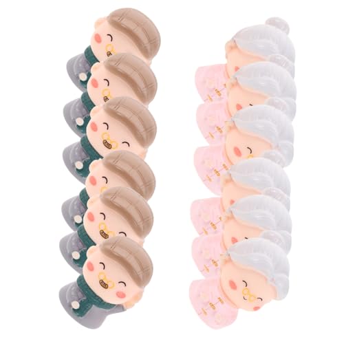 minkissy 12 Stück Großvater Topper Figur Geschenke Hochzeitsstatuen Eltern Alte Senioren Sammlerstücke Geschenk Paar Dekoration Tisch Jahrestag Souvenirs Harzfiguren von minkissy