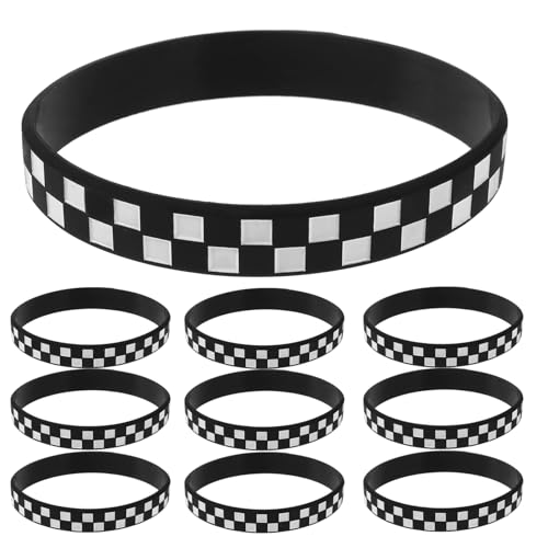 minkissy 12 Stück Silikonarmbänder im Karierten Design für Events Robuste Handgelenk Armbänder als Partygeschenke für Sportveranstaltungen und Mitgebsel minkissy 12 Stück Silikonarmbänder im Karierten Design für Events Robuste Handgelenk Armbänder als Partygeschenke für Sportveranstaltungen und Mitgebsel von minkissy