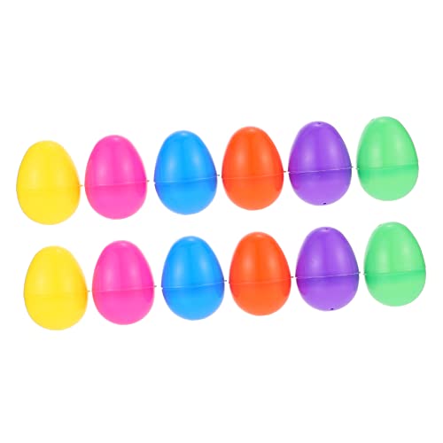 minkissy 12 Stück Teiliges Befüllbare Plastik Ostereier Wiederverwendbare Osterdeko für Party Basteln Praktische für Festtagsdekoration minkissy 12 Stück Teiliges Befüllbare Plastik Ostereier Wiederverwendbare Osterdeko für Party Basteln Praktische für Festtagsdekoration von minkissy