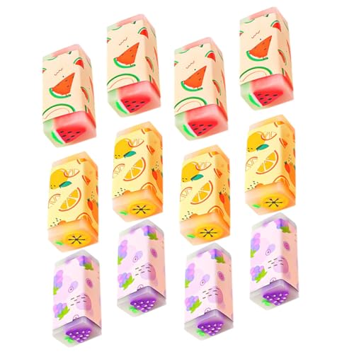 minkissy 12 Stück Teiliges Cartoon Radiergummis mit Fruchtmotiven Tragbar und Leicht Kreatives Jelly Design für Schüler Duft Radierer für Schule und minkissy 12 Stück Teiliges Cartoon Radiergummis mit Fruchtmotiven Tragbar und Leicht Kreatives Jelly Design für Schüler Duft Radierer für Schule und von minkissy