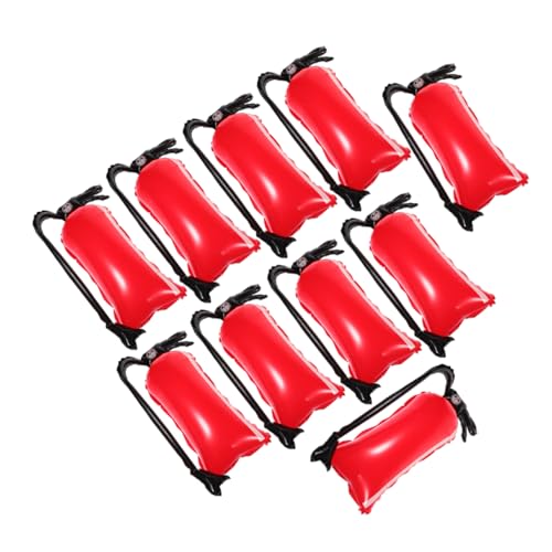 minkissy 12 Stück Teiliges Feuerwehr Party Deko Aufblasbare Aluminium Folienballons in Feuerlöscher Form Lebendige Farben für Feuerwehrmann Kindergeburtstag und Outdoor Feuerwehr von minkissy