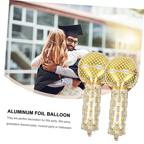minkissy 12 Stück Teiliges Jahre Mikrofon Folienballons aus Aluminiumfolie Retro Partydekoration für Musikfestival Mottopartys Langlebige Aufblasbare Mikrofon Ballons für Foto Requisiten minkissy 12 Stück Teiliges Jahre Mikrofon Folienballons aus Aluminiumfolie Retro Partydekoration für Musikfestival Mottopartys Langlebige Aufblasbare Mikrofon Ballons für Foto Requisiten von minkissy
