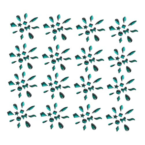 minkissy 120 Stück Nagelbohrer Nagelkunst Glitzer Pailletten Nailart-glitzer Nail-art-dekorationen Punk-nagelanhänger Nagelkunstperlen Nagel Kunst Dekoration Nagel Charms Green Strasssteine von minkissy