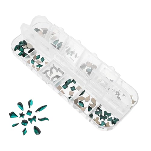 minkissy 120 Stück Nagelbohrer Nagelkunst Zubehör Nagelkunst Charms Flache Rückseite Nagel Charms Nagel Bling Nagelkunst Dekoration Nagelkunst Lack Nagelkunst Glitzer Pailletten von minkissy