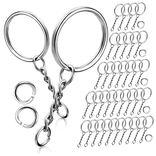 minkissy 120 Stück Schlüsselring mit Ketten Offenen Ringen Sprungringen für Diy Handwerk Schlüsselanhänger für Schlüssel Charms Zubehör Langlebig Vielseitig Einsetzbar minkissy 120 Stück Schlüsselring mit Ketten Offenen Ringen Sprungringen für Diy Handwerk Schlüsselanhänger für Schlüssel Charms Zubehör Langlebig Vielseitig Einsetzbar von minkissy