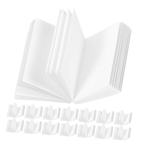 minkissy 15 Stück Maßstab Puppenhaus Dekoration Leichte Papierbücher DIY Blanko Mini Bücher für Puppenhaus Zubehör Langlebige Miniatur Ornamente Handliche von minkissy