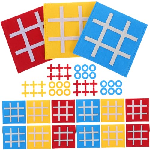 minkissy 15 Stück Mini Ticktacktoe Spielset für Teiliges Lernspiel aus Filz Interaktives Brettspiel Logischem und Problemlösungsfähigkeiten und Kinderfreundlich minkissy 15 Stück Mini Ticktacktoe Spielset für Teiliges Lernspiel aus Filz Interaktives Brettspiel Logischem und Problemlösungsfähigkeiten und Kinderfreundlich von minkissy