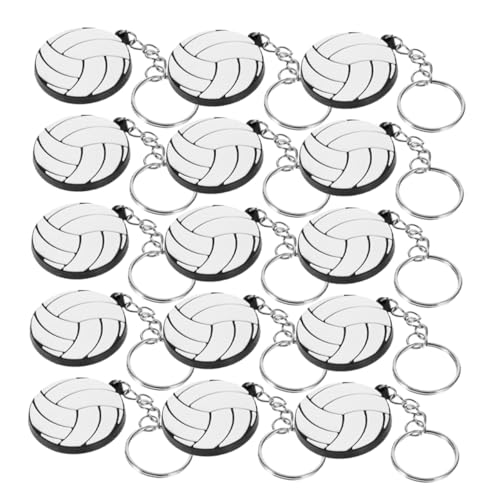 minkissy 15 Stück Teiliges PVC Schlüsselanhänger Mini Volleyball Schlüsselanhänger für Party für Leicht und Robust Dekorativ für Taschen und Schlüssel minkissy 15 Stück Teiliges PVC Schlüsselanhänger Mini Volleyball Schlüsselanhänger für Party für Leicht und Robust Dekorativ für Taschen und Schlüssel von minkissy