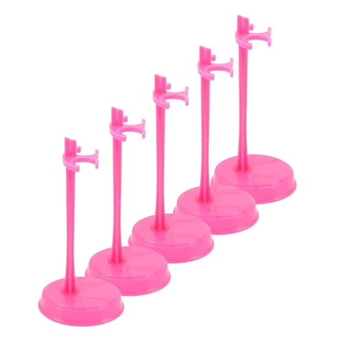 minkissy 15 Stück Teiliges Puppenständer Kunststoff Doll Display Halterung mit Sicherem Griff für Stabile Präsentation von Puppen Figuren und Modellen Geeignet für Regale Tische und von minkissy