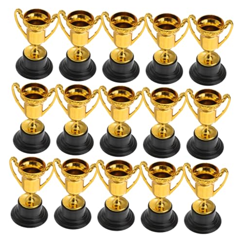 minkissy 15 Stück Teiliges Trophäen aus Bruchsicherem Kunststoff Kleine Pokale für Wettbewerbe und Sportveranstaltungen Lebendige Farben Leicht und Langlebig als für Fußball Rugby von minkissy