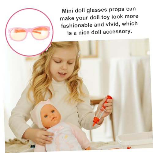 minkissy 16 Stück Teiliges Mini Sonnenbrillen für Puppen Stylische Kunststoff Brillen Leichtes Puppenzubehör Eyewear Props für Puppenhaus Dekoration und Rollenspiele von minkissy
