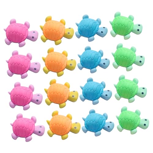 minkissy 18 Stück Teiliges Radiergummi mit Einzigartigen Schildkrötenformen Leichte Langlebige Schulmaterialien als Mitgebsel für Kindergeburtstage und Preise für Zufällige Zufällige Farbe von minkissy