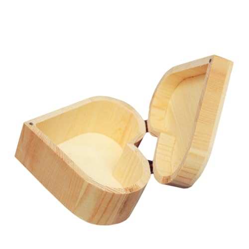 minkissy 1Stück Herzförmiger Holz Aufbewahrungskoffer Dekorative Schmuckschatulle für DIY Projekte Kunsthandwerk Weihnachtsdeko Recycelbares Ungiftiges Material Rustikales Design minkissy 1Stück Herzförmiger Holz Aufbewahrungskoffer Dekorative Schmuckschatulle für DIY Projekte Kunsthandwerk Weihnachtsdeko Recycelbares Ungiftiges Material Rustikales Design von minkissy
