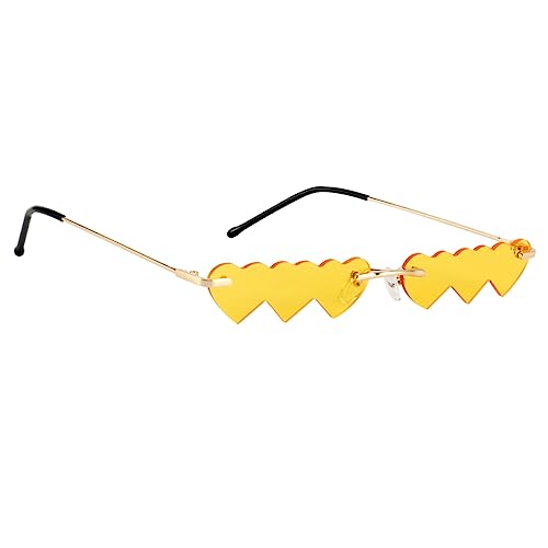 minkissy 1pc Unregelmäßiger Rahmen Sonnenbrille Street Shooting Brille Einteilige Foto Requisiten Schickes Design Nasenbrücke Freundlich von minkissy