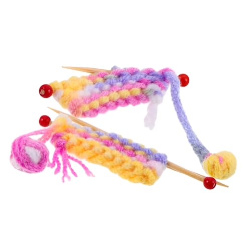 minkissy 2 Sätze Maßstab DIY Strick und Häkelzubehör Miniatur Garn Deko für Puppenhaus Zubehör minkissy 2 Sätze Maßstab DIY Strick und Häkelzubehör Miniatur Garn Deko für Puppenhaus Zubehör von minkissy