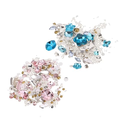minkissy 2 Sätze Nail Art Rhinestones Flatback Charms Shiny Resin Jewels DIY Nail Jewels Set für Frauen Maniküre Zubehör minkissy 2 Sätze Nail Art Rhinestones Flatback Charms Shiny Resin Jewels DIY Nail Jewels Set für Frauen Maniküre Zubehör von minkissy