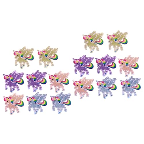 minkissy 2 Sätze Teiliges Glitzer Patch Diy Applikationen Für Kleidung T Shirts Jeans Flicken Aufnähen Oder Aufbügeln Muster 8 Stück * 2 von minkissy