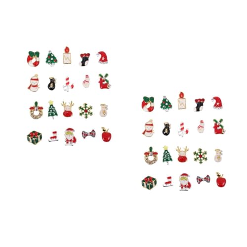 minkissy 2 Sätze Weihnachts-nagel-diamant Dekorationen Nagel Strass Nägel Reize Weihnachts Nail Sticker Nail Art Set Weihnachtsdeko Nailart-schmuck Nagel Charm Niete Legierung 20 Stück * 2 minkissy 2 Sätze Weihnachts-nagel-diamant Dekorationen Nagel Strass Nägel Reize Weihnachts Nail Sticker Nail Art Set Weihnachtsdeko Nailart-schmuck Nagel Charm Niete Legierung 20 Stück * 2 von minkissy