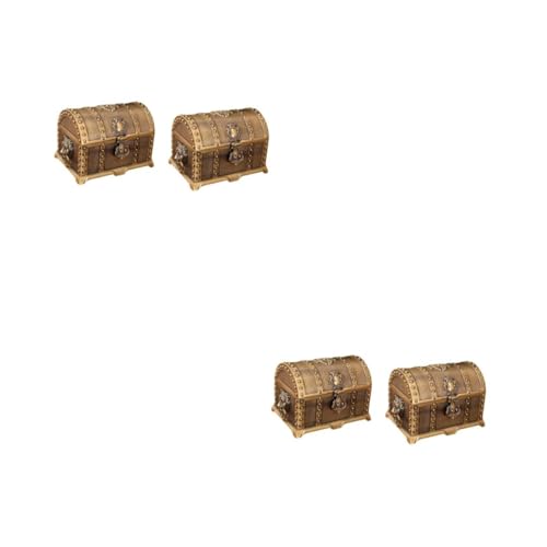 minkissy 2 Stck. Retro Schmuckaufbewahrungsbox im Europäischen Stil Metallische Schmuckschatulle mit Schloss für Ohrringe Ringe und Schmuck als für Frauen zu Geburtstagen und Besonderen von minkissy