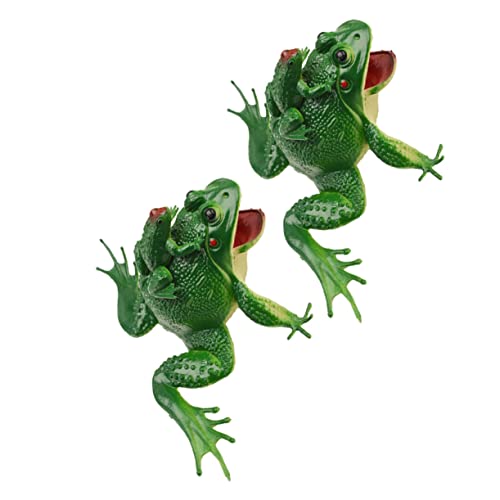 minkissy 2 Stück Grüne Froschornamente Mini Simulierte Quakende Frosch Dekoration für Baden minkissy 2 Stück Grüne Froschornamente Mini Simulierte Quakende Frosch Dekoration für Baden von minkissy