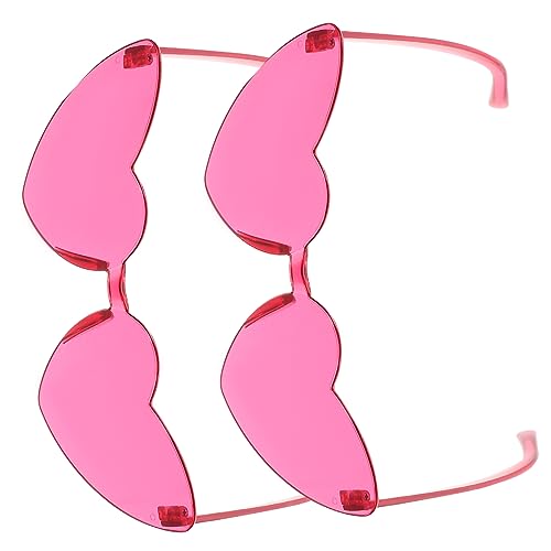 minkissy 2 Stück Herzförmige Randlose Sonnenbrille Party Accessoires für Fotografie und Outdoor Aktivitäten Leicht und Hautfreundlich Langlebige PC minkissy 2 Stück Herzförmige Randlose Sonnenbrille Party Accessoires für Fotografie und Outdoor Aktivitäten Leicht und Hautfreundlich Langlebige PC von minkissy