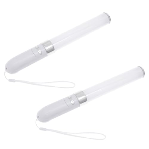 minkissy 2 Stück LED Leuchtstäbe Luminous Sticks für Partys Konzerte und Events Farbenfrohe Glühstäbe Tragbare Requisiten für Musikalische Fans ohne Batterien von minkissy