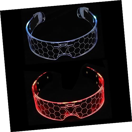 minkissy 2 Stück LED Partybrille Leuchtende Sonnenbrille für Karneval Festivals Kreative Neonbrille mit Lichteffekten für Erwachsene für Feierlichkeiten minkissy 2 Stück LED Partybrille Leuchtende Sonnenbrille für Karneval Festivals Kreative Neonbrille mit Lichteffekten für Erwachsene für Feierlichkeiten von minkissy