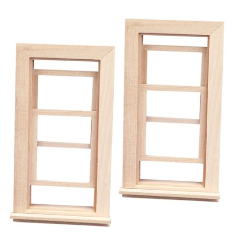 minkissy 2 Stück Maßstab aus Holz Unbehandelt mit Schiebefunktion DIY Miniatur Fenster für Puppenhaus Miniaturhaus Zubehör zum Bemalen und Dekorieren für Kreatives minkissy 2 Stück Maßstab aus Holz Unbehandelt mit Schiebefunktion DIY Miniatur Fenster für Puppenhaus Miniaturhaus Zubehör zum Bemalen und Dekorieren für Kreatives von minkissy