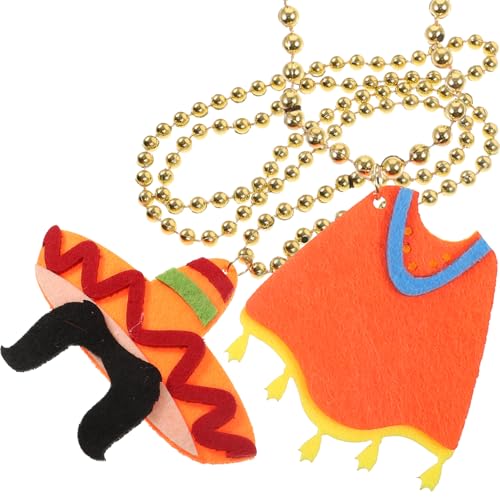 minkissy 2 Stück Mexikanische Themen Halskette im Charmante Cartoon Designs für Cinco De Mayo und Karneval Leichte Dekorative Halskette für Partys und Festliche Anlässe minkissy 2 Stück Mexikanische Themen Halskette im Charmante Cartoon Designs für Cinco De Mayo und Karneval Leichte Dekorative Halskette für Partys und Festliche Anlässe von minkissy