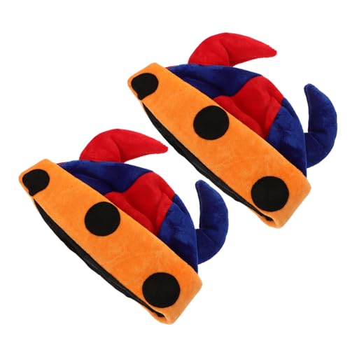 minkissy 2 Stück Partyhut Clown-kopfbedeckung Verrückter Hut Clown-kostüm-hut Fälschung Lustig Hüte Cosplay-clown-hut Clown-kopfschmuck Clownhut Unisex Goldsamt minkissy 2 Stück Partyhut Clown-kopfbedeckung Verrückter Hut Clown-kostüm-hut Fälschung Lustig Hüte Cosplay-clown-hut Clown-kopfschmuck Clownhut Unisex Goldsamt von minkissy