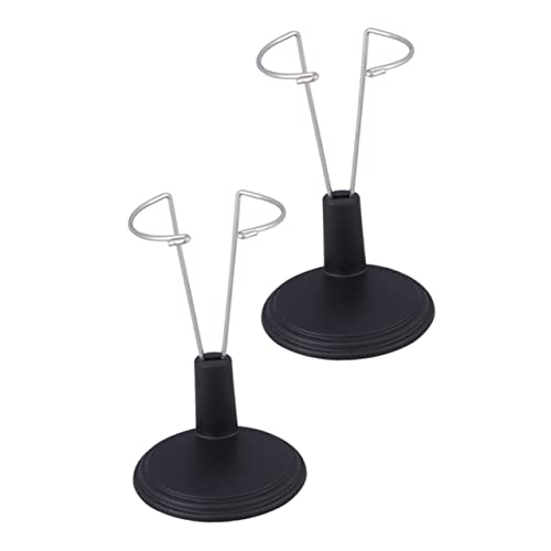 minkissy 2 Stück Puppenständer aus Schwarzem Stabiler Halter für Puppen zur Display und Aufbewahrung Tragbar und Platzsparend Geeignet für Sammler und Kinderzimmer von minkissy
