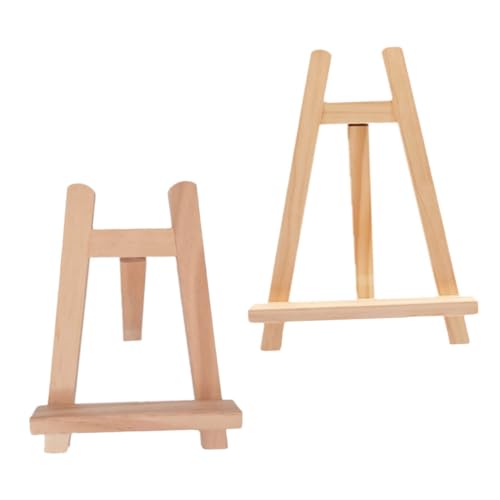 minkissy 2 Stück Staffelei Teiliges Tripod Malständer für Jungen und Mädchen Stabiles Langlebiges Zeichnen und Ausstellen von Kunstwerken für Malprojekte und Präsentationen von minkissy