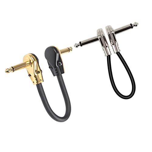 minkissy 2 Stück Teiliges Gitarren Patch Kabel Flache Effektpedal Kabel mit Hochwertigem Metallstecker Geräuscharm Kompatibel mit Gitarre und Bass für Pedalboards und Musiker minkissy 2 Stück Teiliges Gitarren Patch Kabel Flache Effektpedal Kabel mit Hochwertigem Metallstecker Geräuscharm Kompatibel mit Gitarre und Bass für Pedalboards und Musiker von minkissy