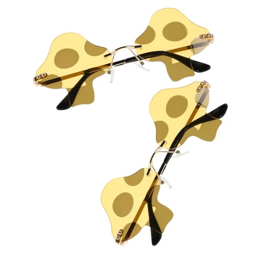minkissy 2 Stück Vintage Kostümrahmen Jahre Stil Augenmode für Festivals Cosplay Outfits Unisex Funky Statement Shades von minkissy